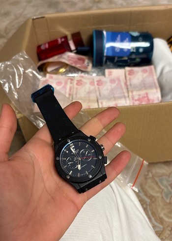 Hublot Siyah Spor Kronograf Kol Saati