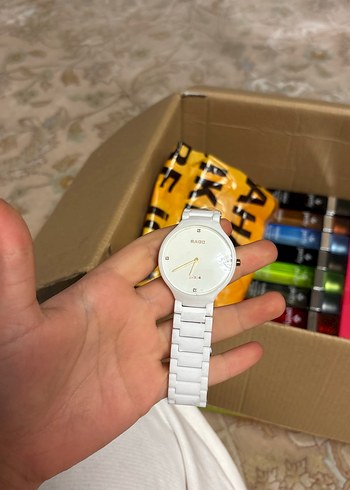 Diğer Rado Beyaz Minimalist Kol Saati Pirinc Kordon