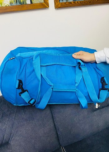 reebok Mavi Fermuarlı Erkek Spor Çantası - Görsel 4