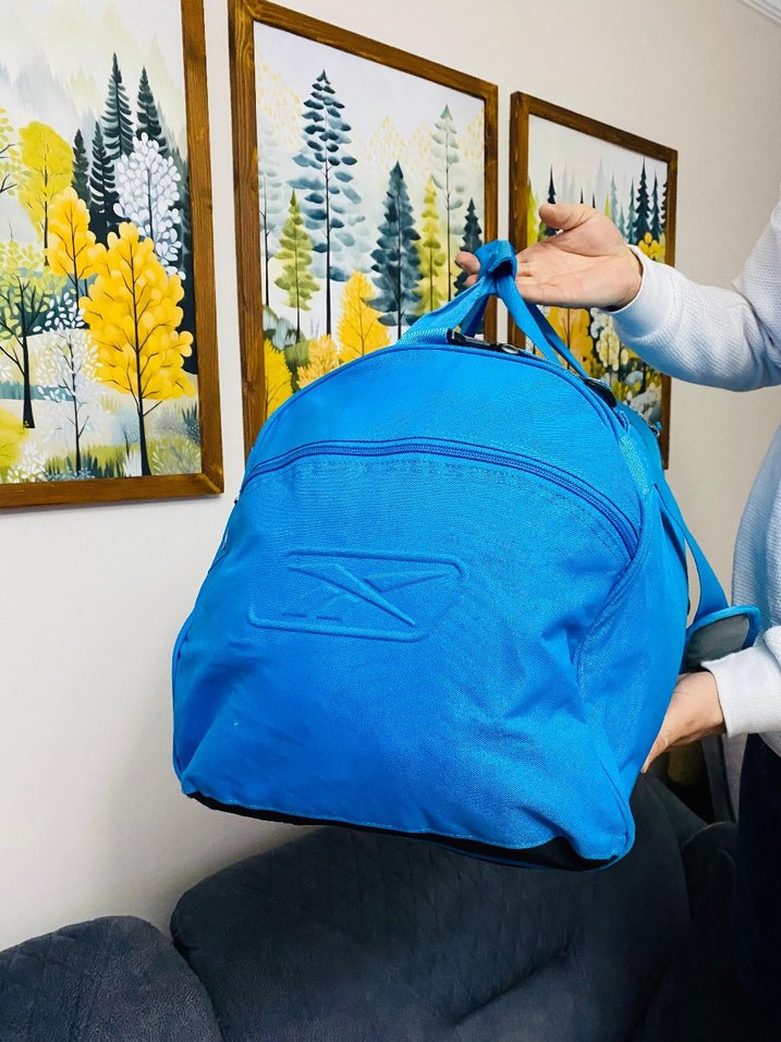 reebok Mavi Fermuarlı Erkek Spor Çantası - Görsel 3