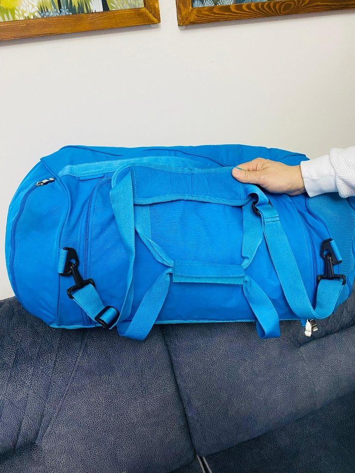 reebok Mavi Fermuarlı Erkek Spor Çantası - Görsel 4