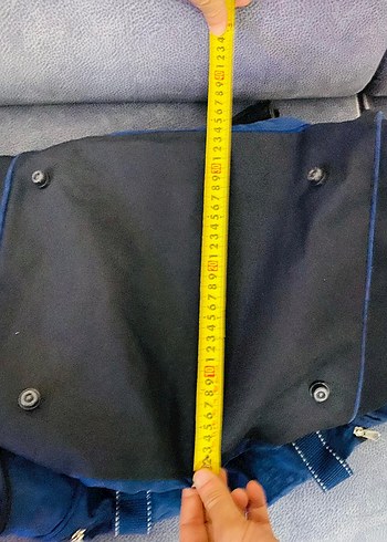 enrico benetti İtalyan malı  Lacivert Baskılı Erkek Spor Çantası - Görsel 8