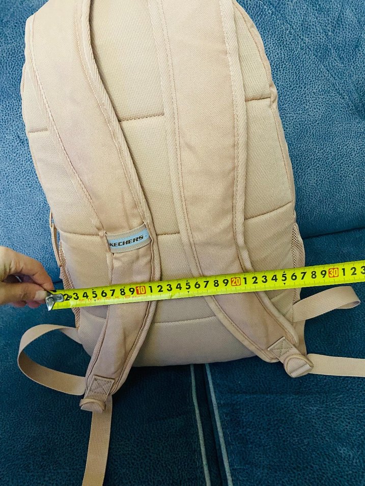 Bej Skechers Baskılı Fermuarlı Sırt Çantası - Görsel 5