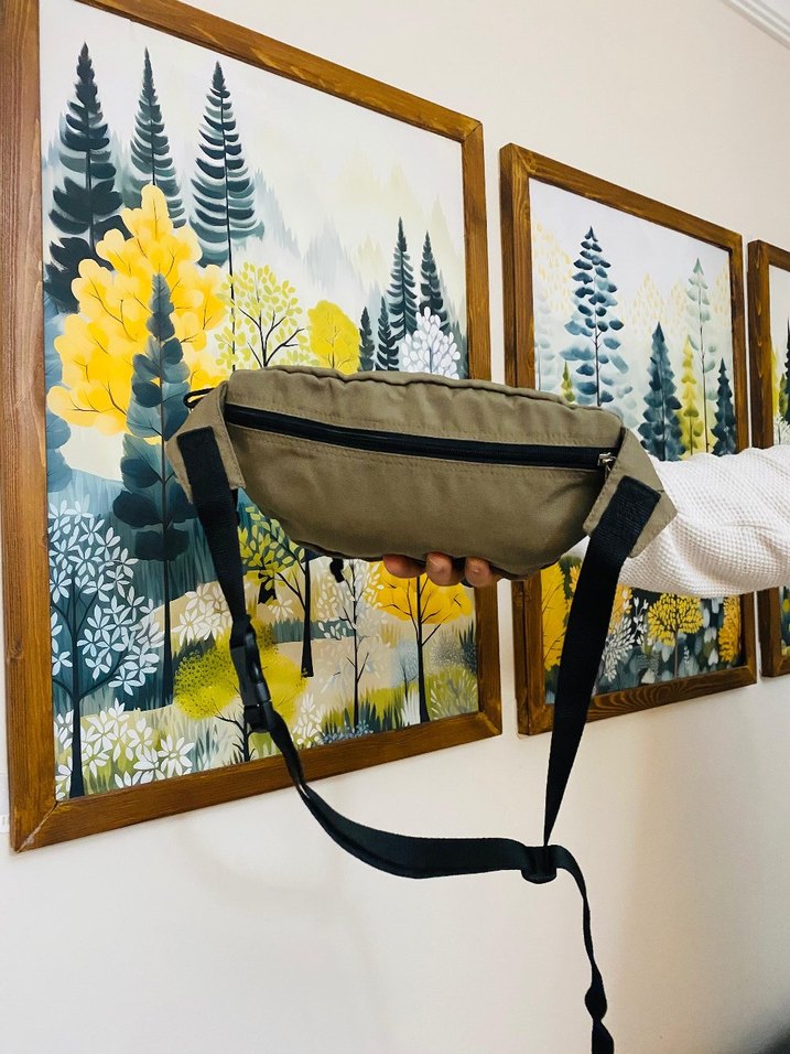 eastpak Erkek haki Baskılı Fermuarlı Bel Çantası - Görsel 2