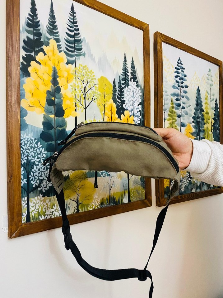 eastpak Erkek haki Baskılı Fermuarlı Bel Çantası - Görsel 3