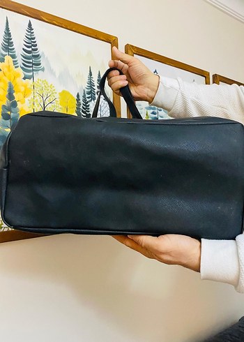 Siyah Deri Mickey Baskılı Kadın Çanta - Görsel 4