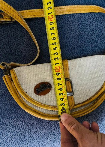 Sarı Desenli Deri Bel Detaylı Kadın Çanta - Görsel 8