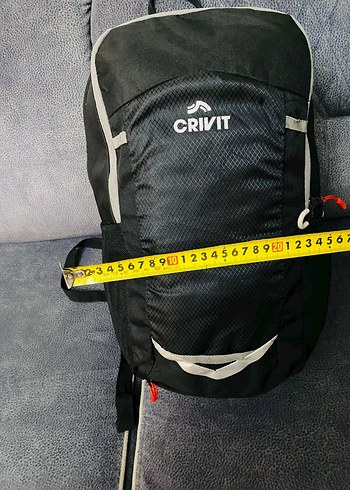 CRIVIT Siyah Gri Fermuarlı Sırt Çantası - Görsel 6