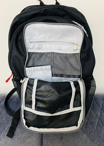 CRIVIT Siyah Gri Fermuarlı Sırt Çantası - Görsel 8