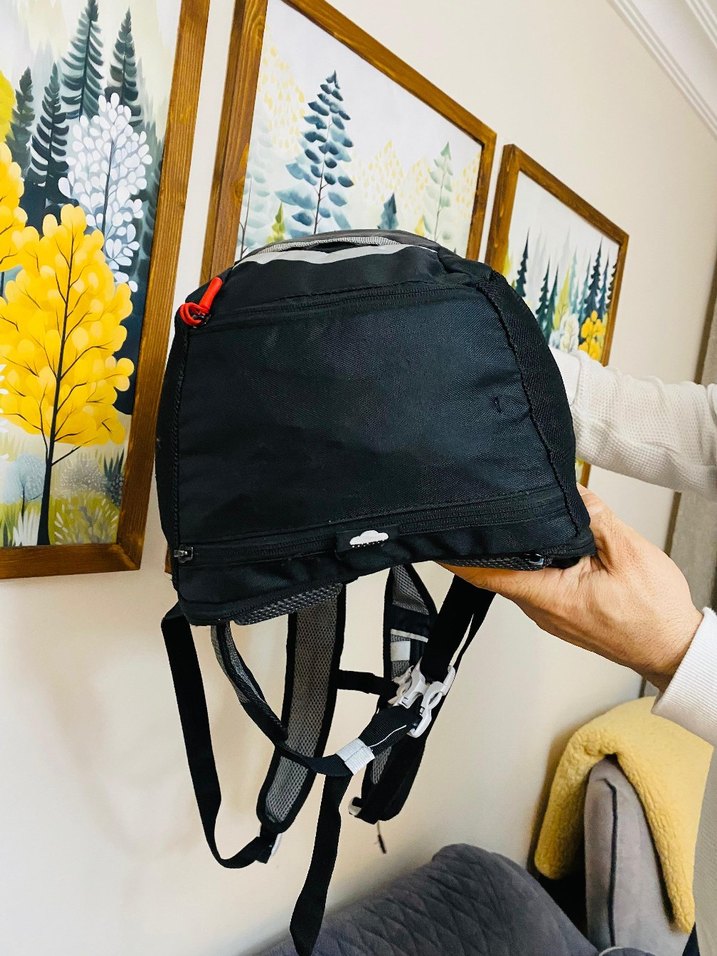 CRIVIT Siyah Gri Fermuarlı Sırt Çantası - Görsel 4