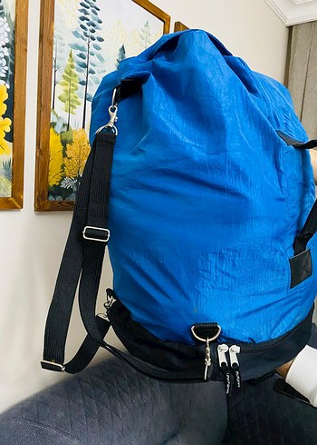 PAKGREK 60 LT Mavi Fermuarlı kamp Çantası PG - Görsel 4