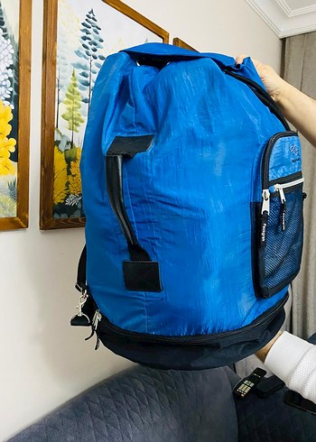 PAKGREK 60 LT Mavi Fermuarlı kamp Çantası PG - Görsel 2