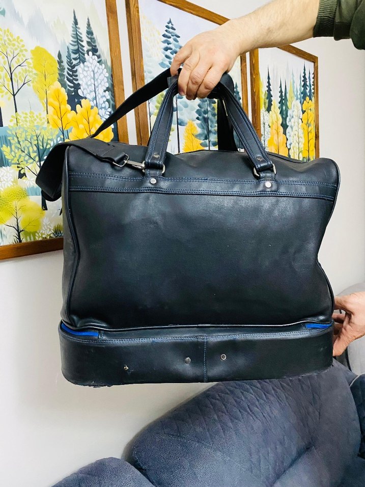 Adidas vintage deri  valiz - Görsel 3