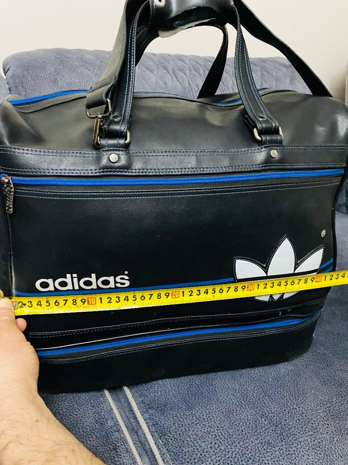 Adidas vintage deri  valiz - Görsel 4
