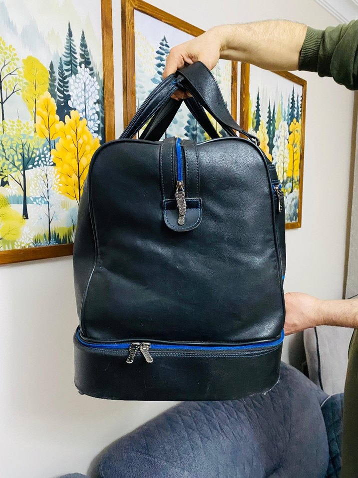 Adidas vintage deri  valiz - Görsel 2