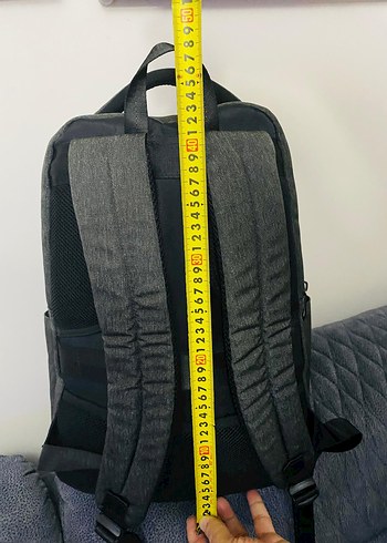 Gri Baskılı Erkek Sırt Çantası miracle marka USB - Görsel 7