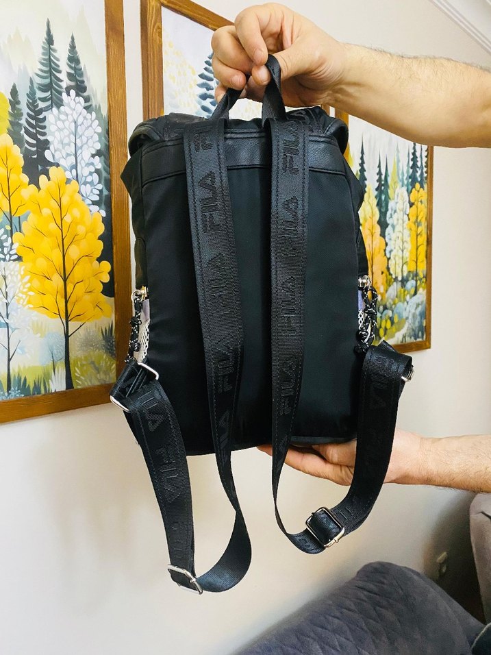 Fila Siyah Baskılı kadın Sırt Çantası - Görsel 3