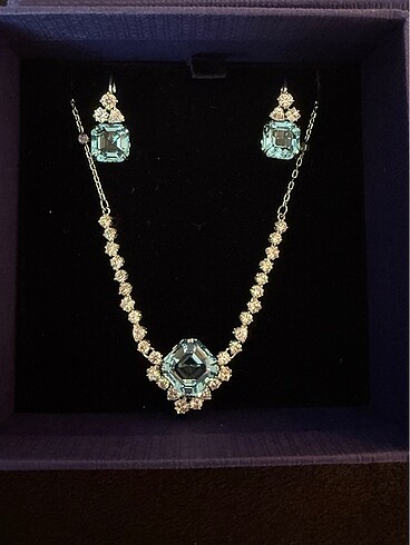 Swarovski Mavi Safir Takı Seti ? Yepyeni & Orijinal