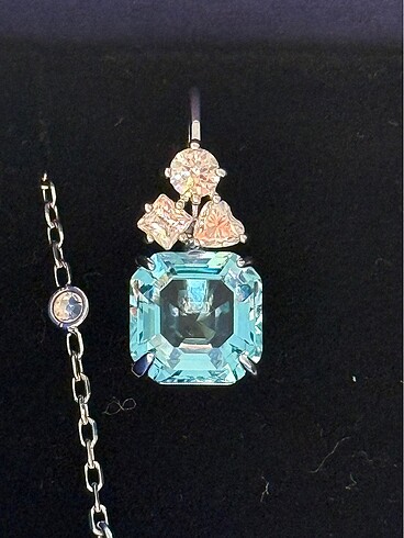  Beden mavi Renk Swarovski Mavi Safir Takı Seti ? Yepyeni & Orijinal