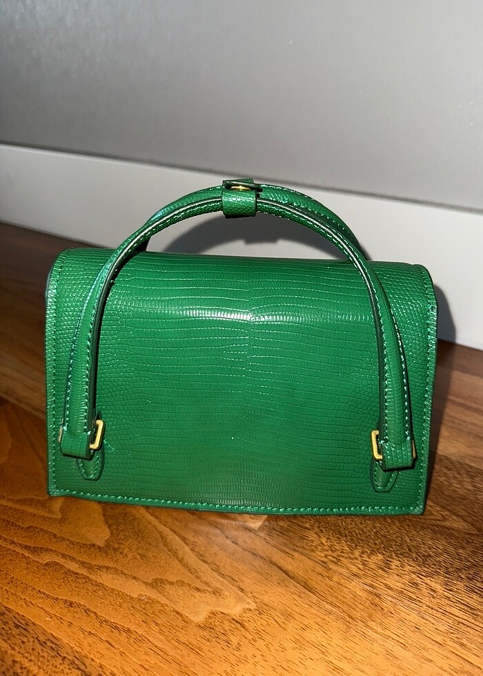 Zara yeşil yeni çanta - Görsel 2