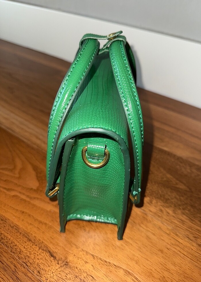 Zara yeşil yeni çanta - Görsel 4
