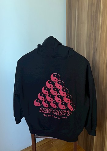 Diğer Kapüşonlu Siyah Kadın Sweatshirt
