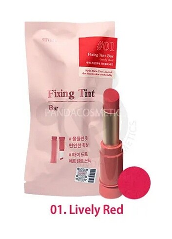 Etude Fixing Tint Bar Ruj Lively Red 01 