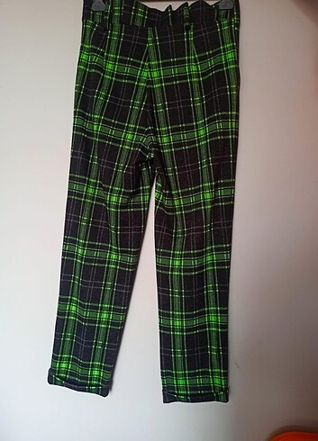 Designer Çizgili Yeşil pantolun (SAMSARA)