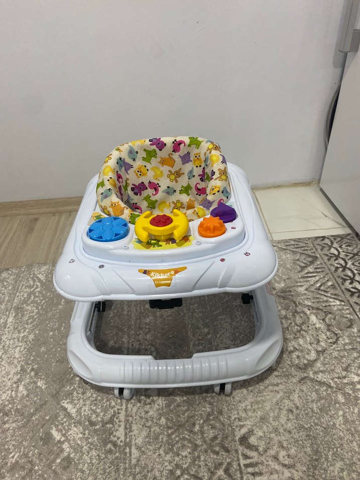 Renkli Desenli Bebek Yürüteci - Görsel 2