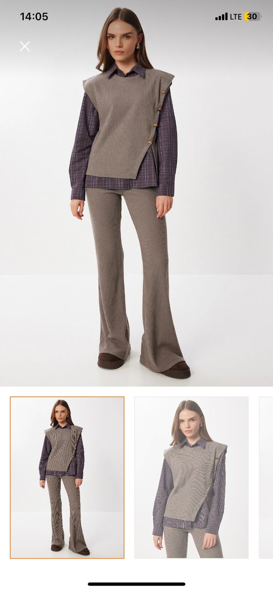 Kadın triko üçlü takım - Görsel 2