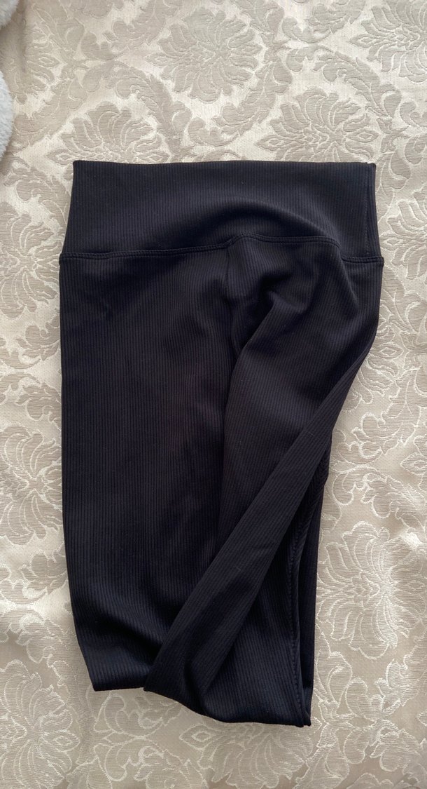 Siyah Kadın Midi Tayt - Görsel 2