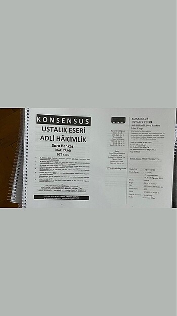 Konsensus Ustalık Eseri Adli Hakimlik