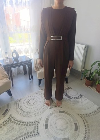 Diğer Kahverengi Kadın Tulum