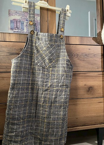 Kadın Kareli elbise - Görsel 4