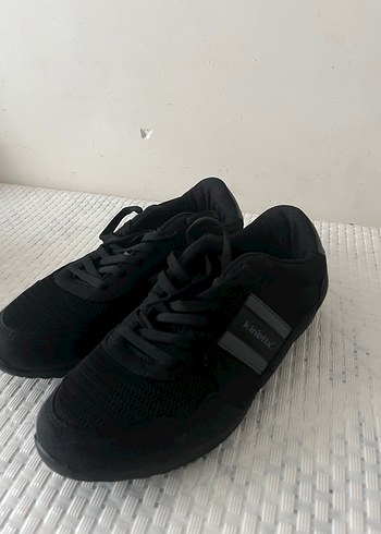 Siyah Bağcıklı Kadın Spor Ayakkabı - Görsel 2