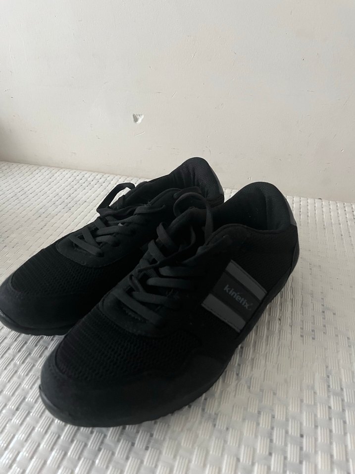 Siyah Bağcıklı Kadın Spor Ayakkabı - Görsel 2