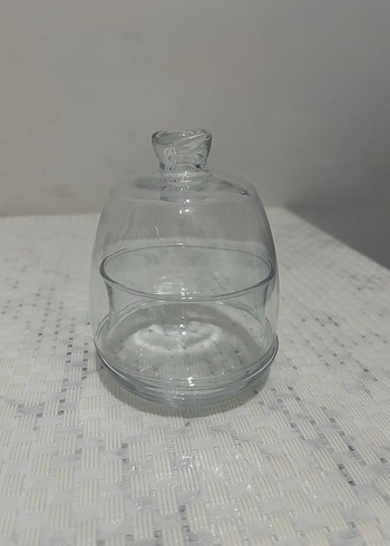 Şeffaf Cam Küçük Kapaklı Tabak - Görsel 3