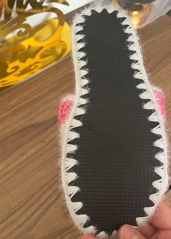 El yapımı kadın halı terliği - Görsel 4