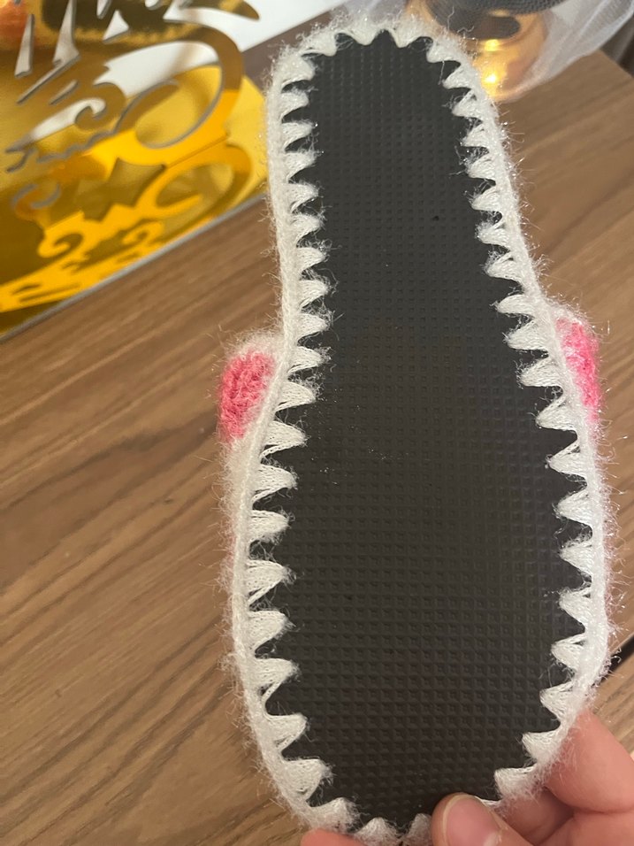 El yapımı kadın halı terliği - Görsel 4