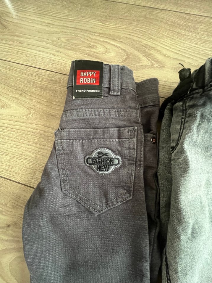 Gri Erkek Çocuk Kot Pantolon - Görsel 2