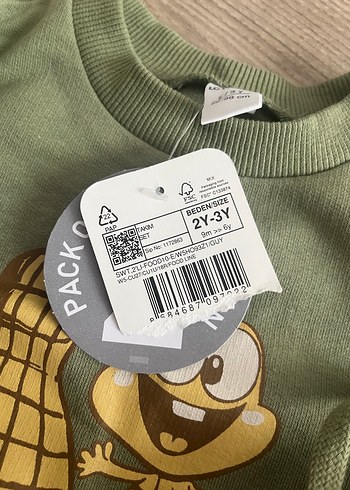 Gri Desenli Uzun Kollu Erkek Bebek Takımı - Görsel 4