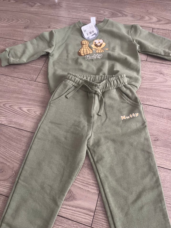 Gri Desenli Uzun Kollu Erkek Bebek Takımı - Görsel 2