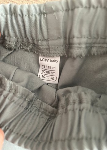 Su yeşili Erkek Çocuk Keten Pantolon - Görsel 3