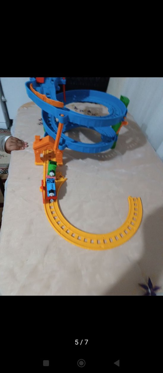 Renkli Çocuk Tren Seti Oyuncak - Görsel 5