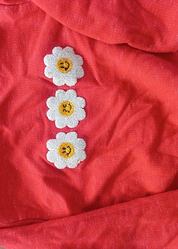 Kız Çocuk Renkli Nakışlı Uzun Kollu Sweatshirt - Görsel 2