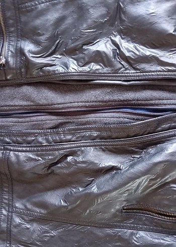 Siyah Deri Erkek Biker Ceket - Görsel 2