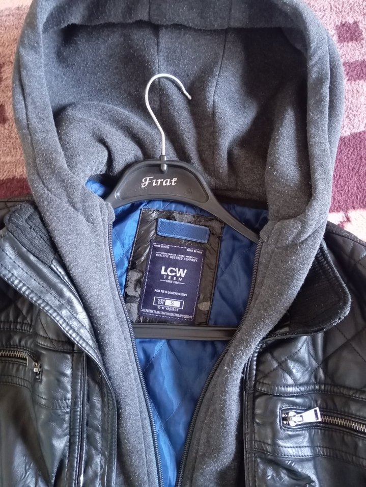 Siyah Deri Erkek Biker Ceket - Görsel 5