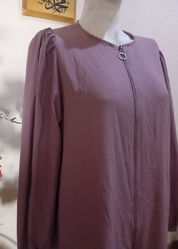 Uzun Kol Drapeli Bej Kadın Elbise - Görsel 4