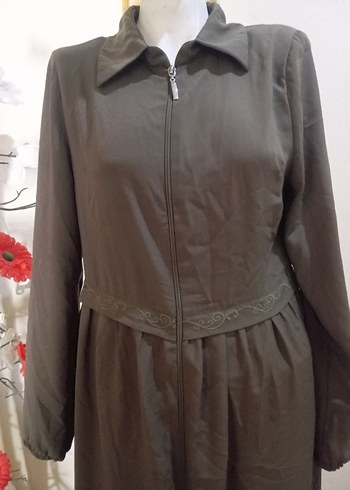 Kahverengi Uzun Kadın Kaban - Görsel 2