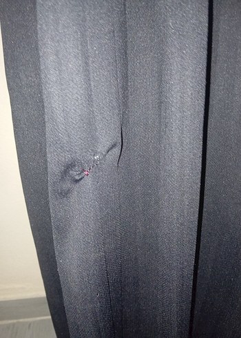 Bordo Siyah Uzun Kadın Elbise - Görsel 6